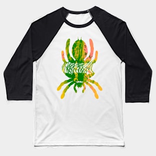 Tarantula Silhouette V80 (Tie Dye) Baseball T-Shirt